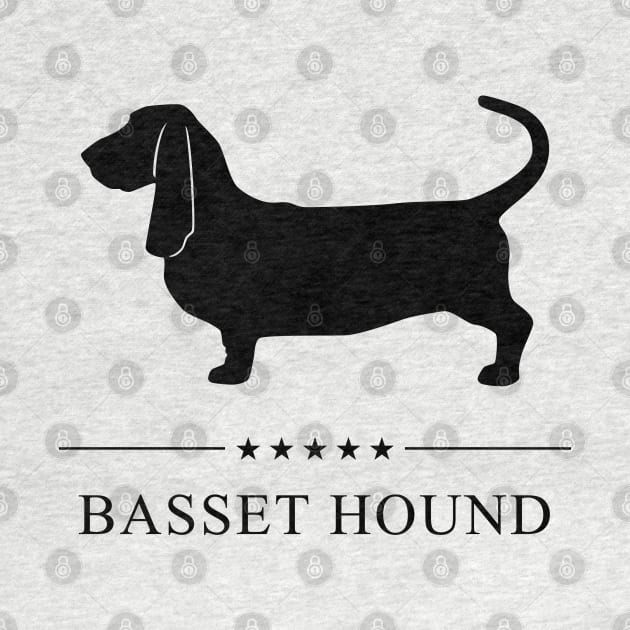 Basset Hound Black Silhouette by millersye